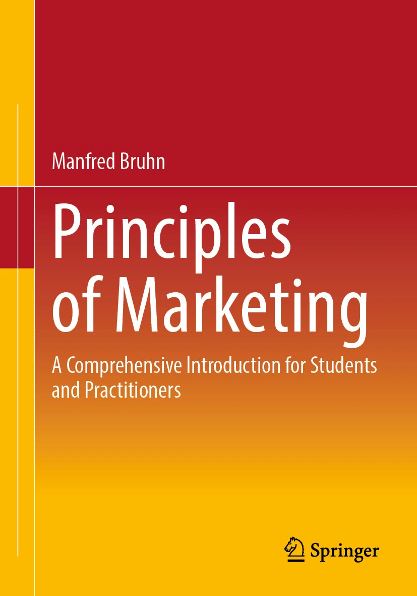 Cover Principles of marketing von Manfred Bruhn 2025