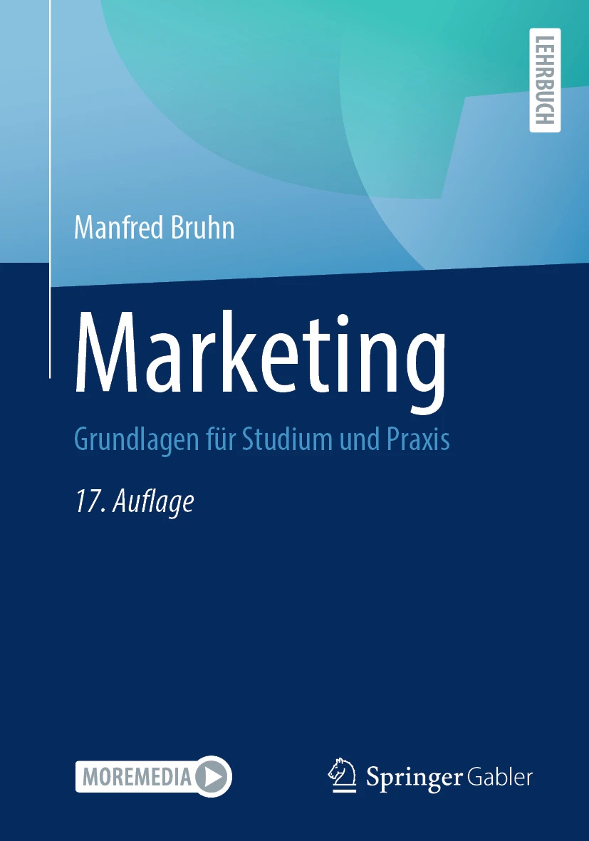 Buchcover „Marketing" von Manfred Bruhn, 17. Auflage des Standardwerks zum Marketing-Management